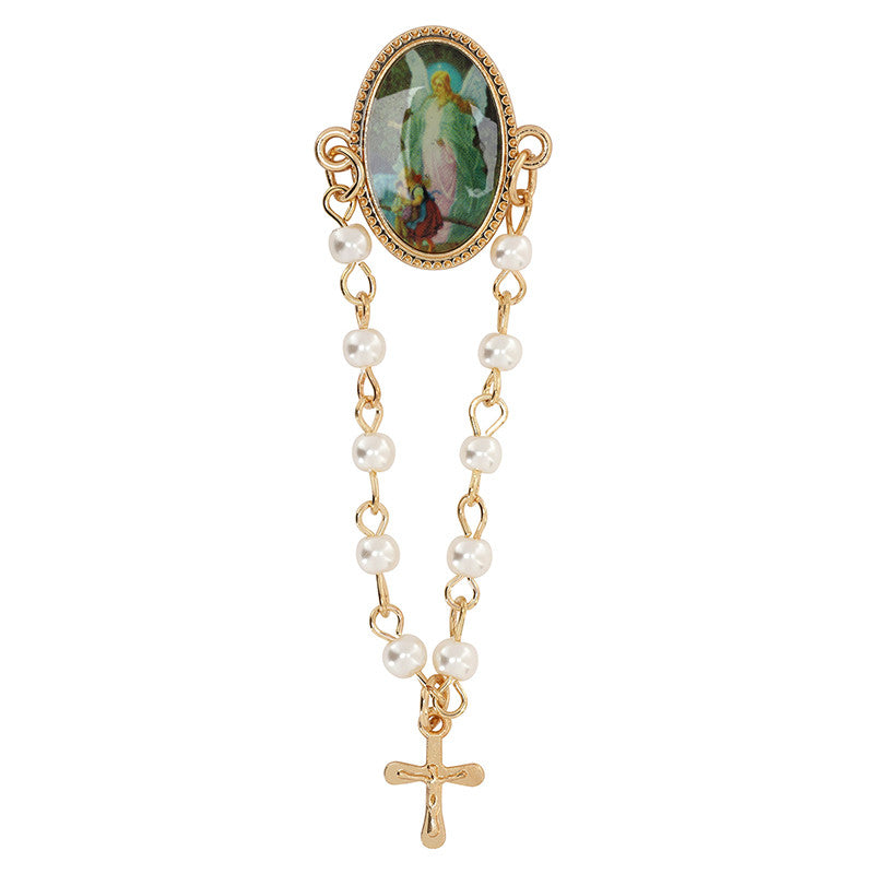 GUARDIAN ROSARY LAPEL PIN