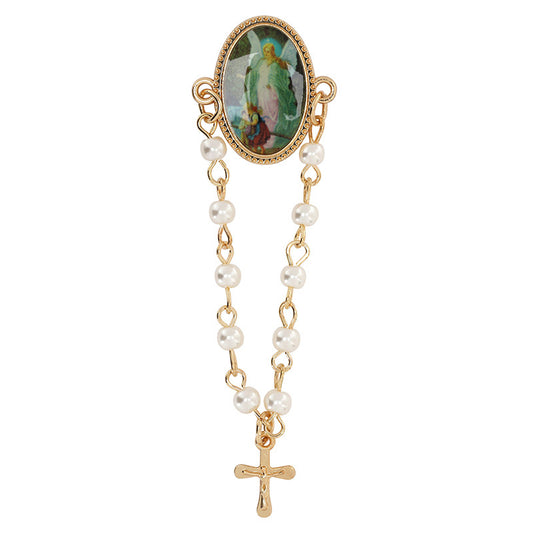 GUARDIAN ROSARY LAPEL PIN