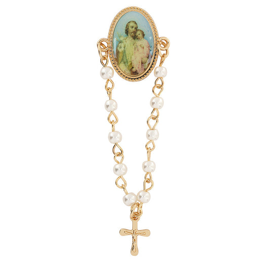 ST. JOSEPH ROSARY LAPEL PIN