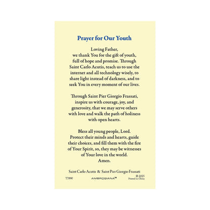 Prayer For Our Youth: St. Carlo Acutis & St. Giorgio Frassati