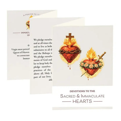 Sacred & Immaculate Heart Accordion Card