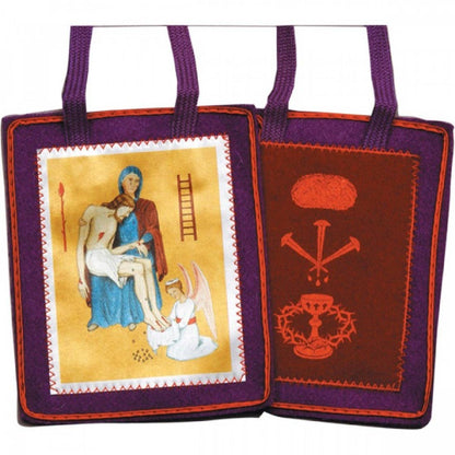 PURPLE SCAPULAR OF BLESSING, BENEDICTION, AND PROTECTION