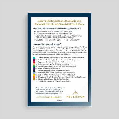 THE GREAT ADVENTURE BIBLE BIBLE INDEXING