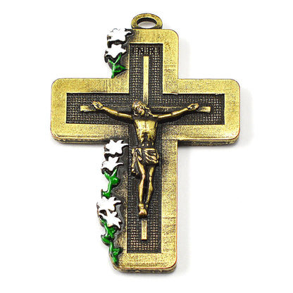 ST. JOSEPH ROSARY W/ MURANO GLASS & BRASS