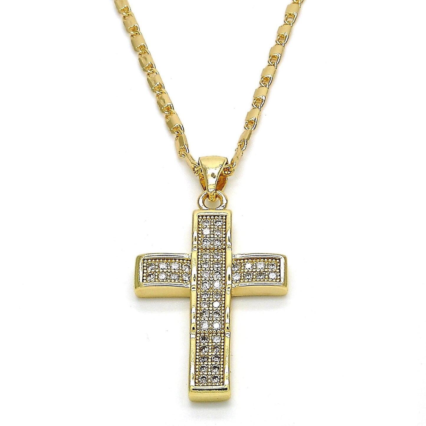 BEAUTIFUL PENDANT CROSS CUBIC ZIRCONIA NECKLACE