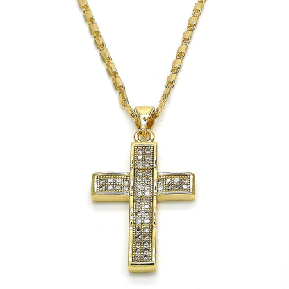 BEAUTIFUL PENDANT CROSS CUBIC ZIRCONIA NECKLACE