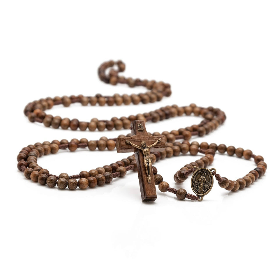 20-DECADE (FULL) WOODEN ROSARY)