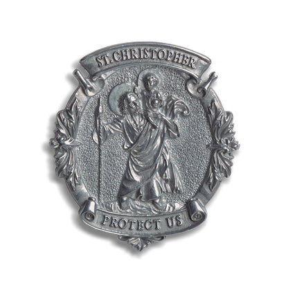 ST. CHRISOTPHER VISOR CLIP: PROTECTORS OF THE ROAD