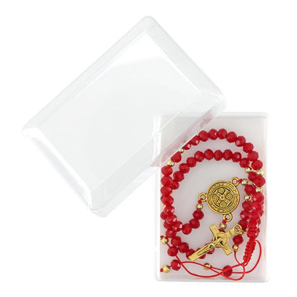 St. Benedict Adjustable Bracelet -Red