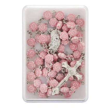 Pink Rosebud Rosary
