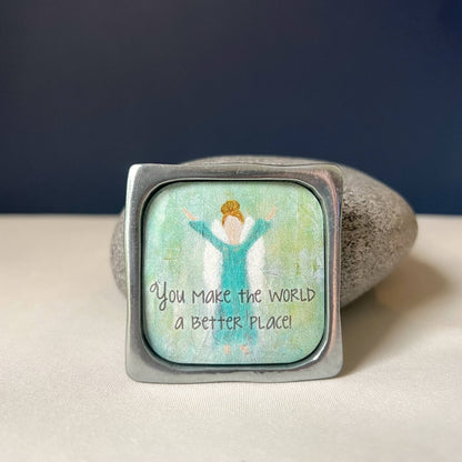 IMANES METÁLICOS CUADRADOS DE 1 3/4"