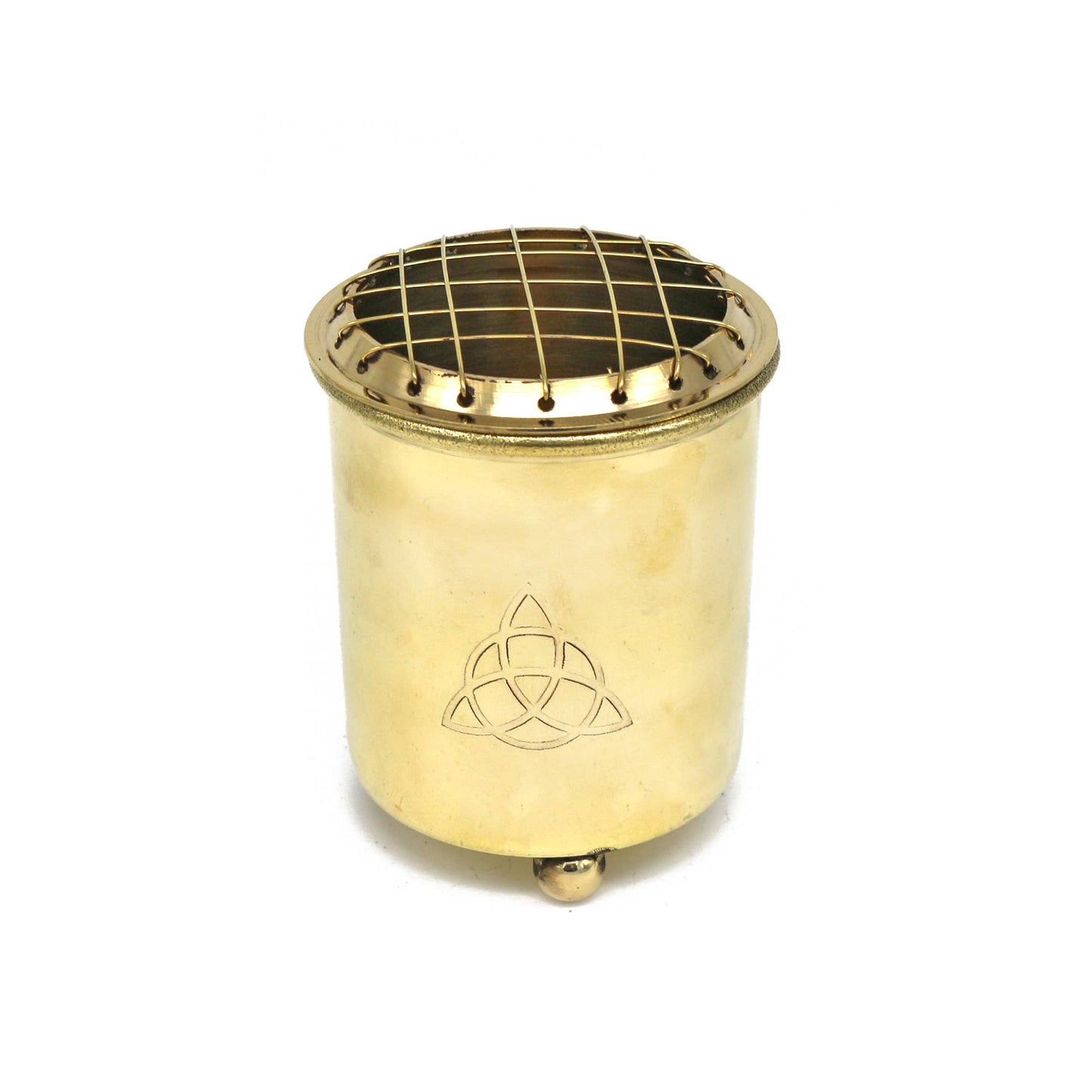 BRASS INCENSE BURNER: TRIQUETRA