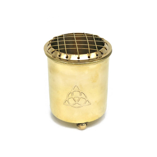 BRASS INCENSE BURNER: TRIQUETRA