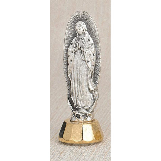 OUR LADY OF GUADALUPE ADHESIVE 3" MINI STATUE