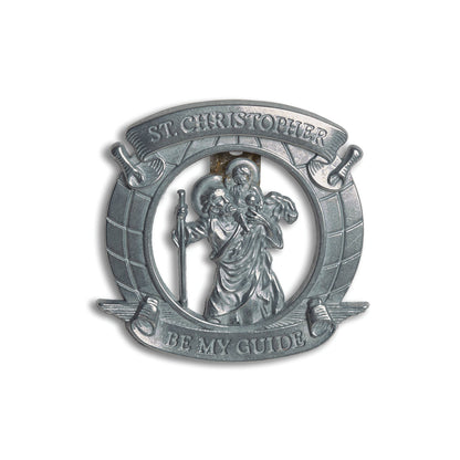 ST. CHRISOTPHER VISOR CLIP: PROTECTORS OF THE ROAD