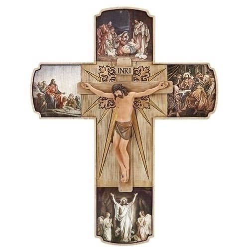 12"H Life Of Christ Crucifix