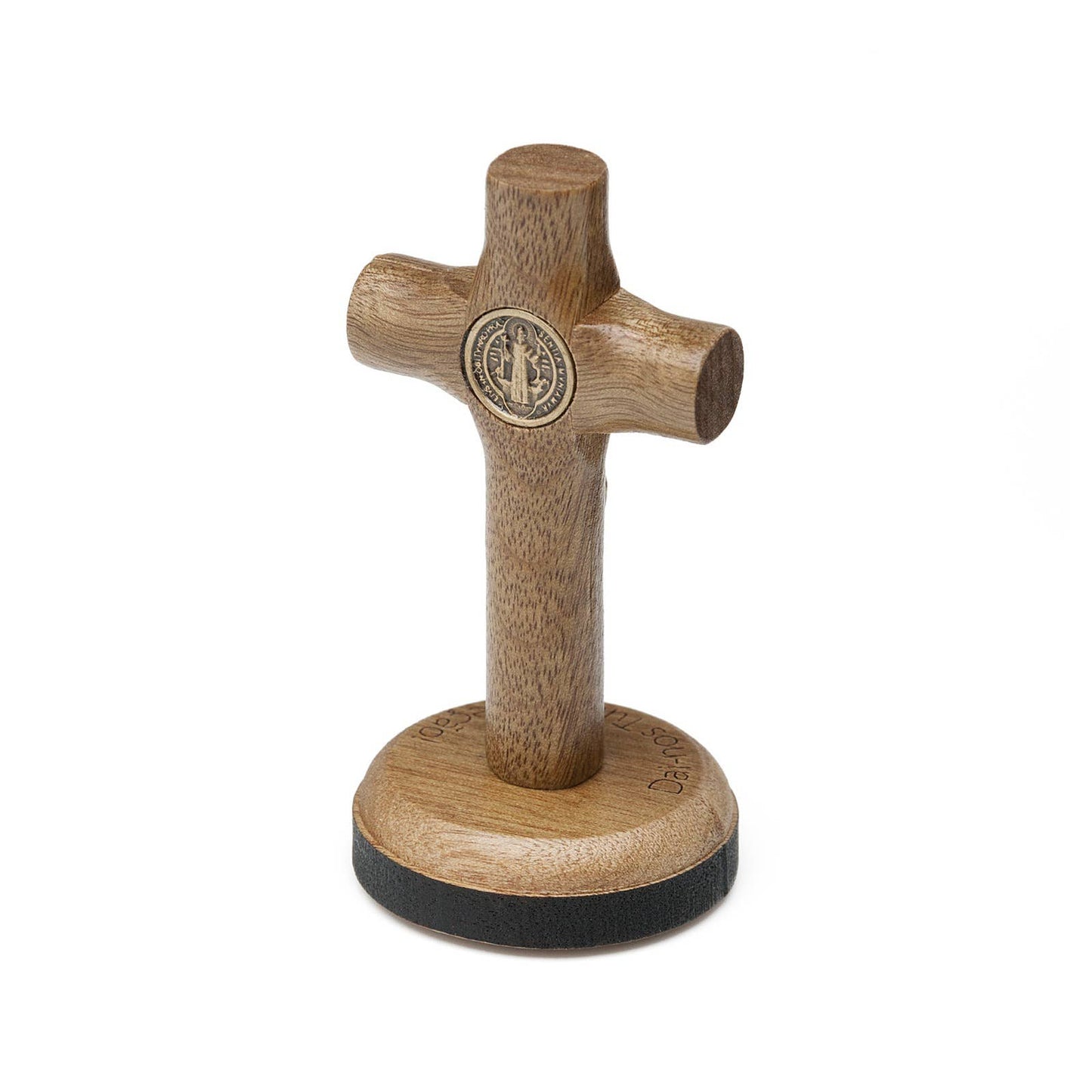 AUTO DEVOTIONAL: ST. BENEDICT WOODEN CROSS