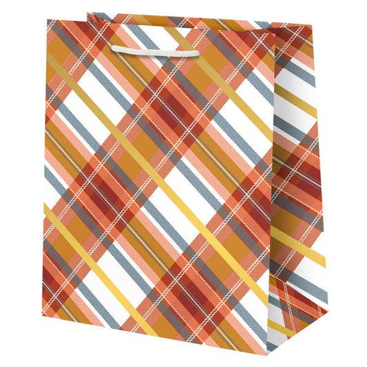 PLAID GIFT BAG MEDIUM