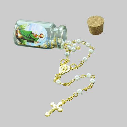 ROSARY IN A BOTTLE W/ CORK
