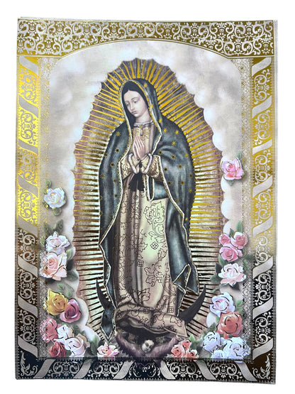 LARGE POSTCARD 8"X6": OUR LADY OF GUADALUPE