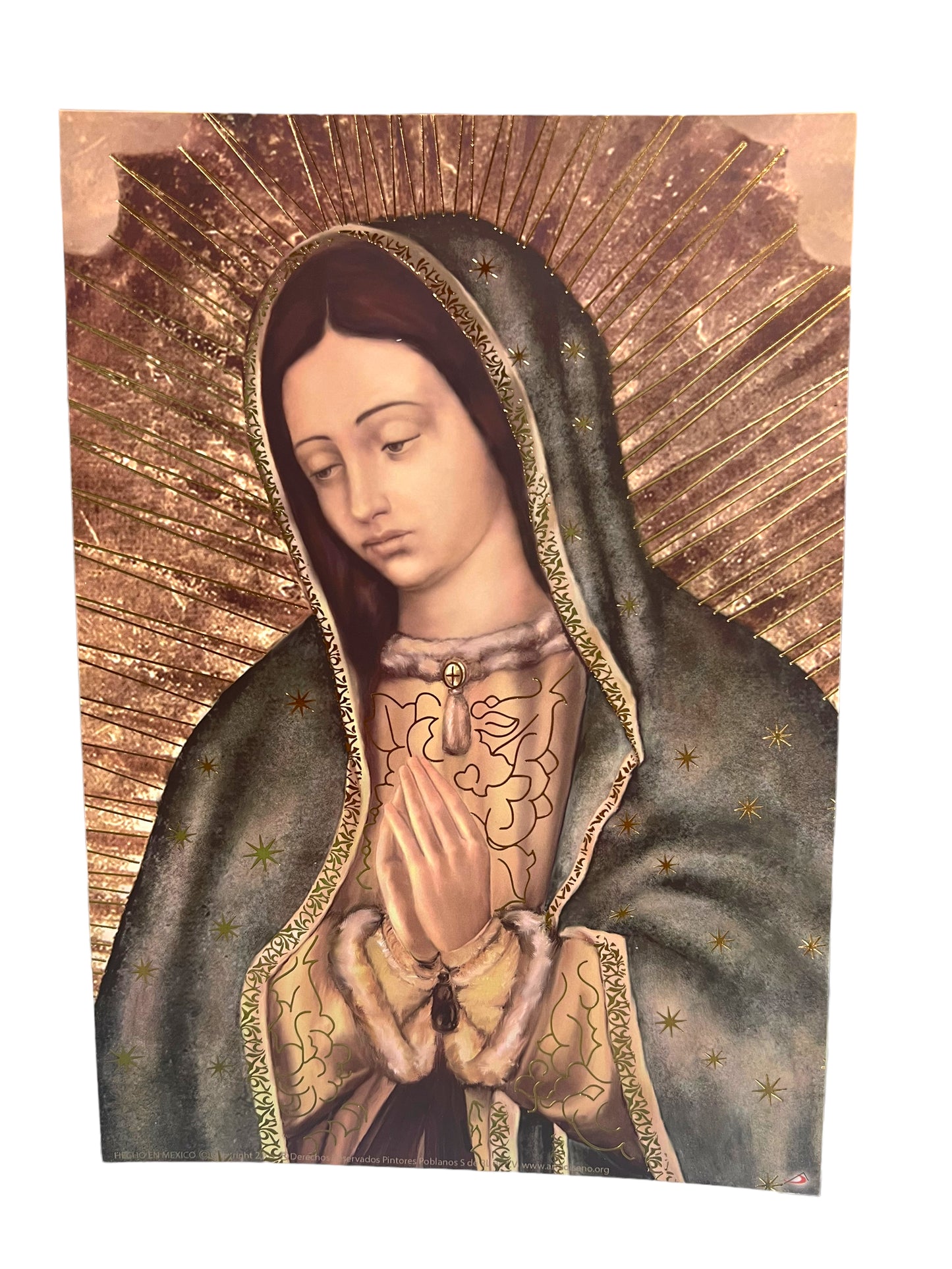 LARGE POSTCARD 8"X6": OUR LADY OF GUADALUPE