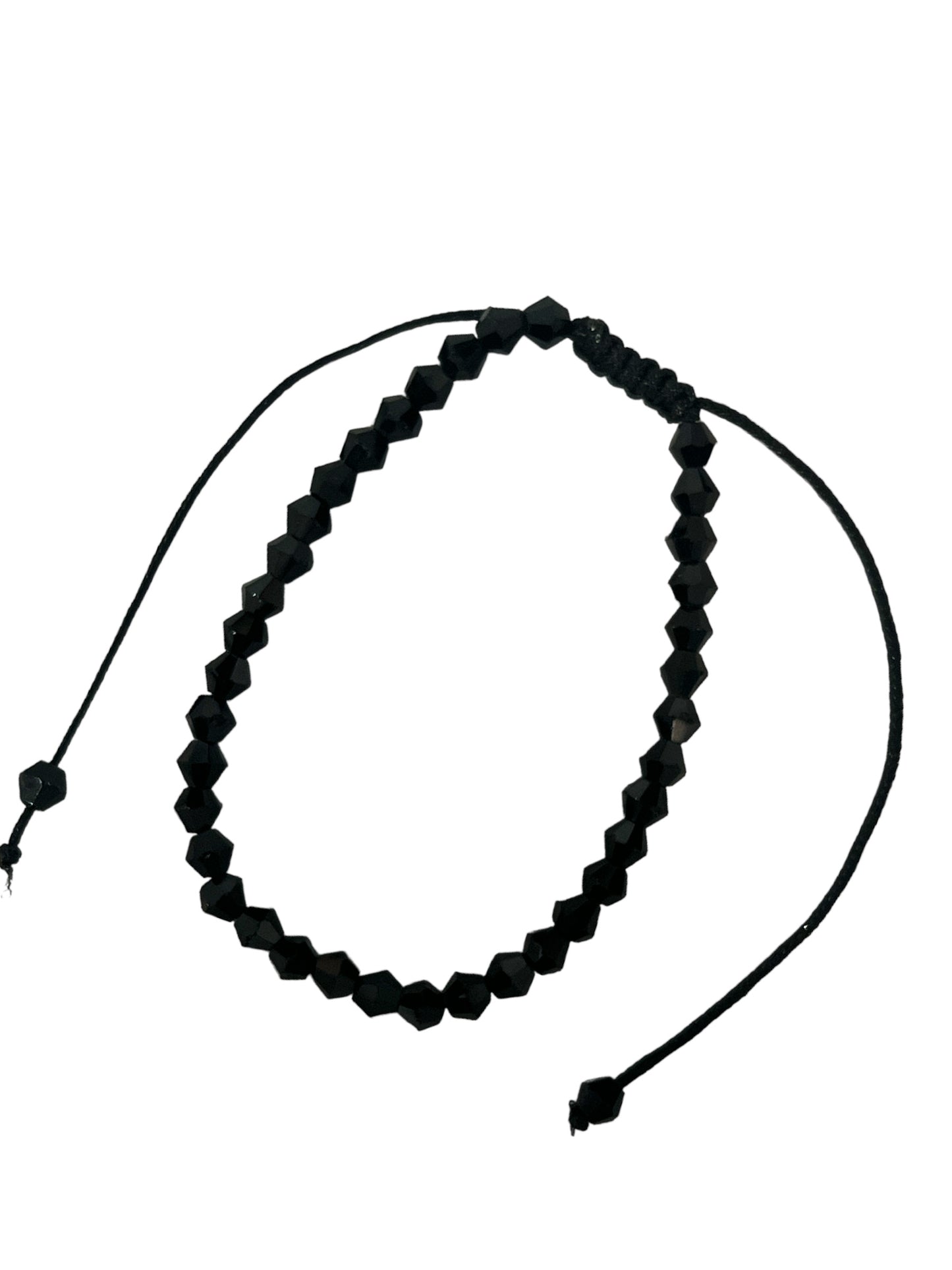 BRACELET: PLAIN BLACK CRYSTAL