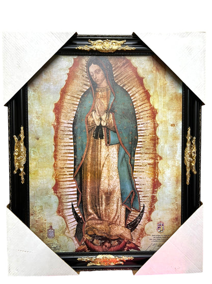 ELEGANT 22"x28" FRAMED PRINT -OUR LADY OF GUADALUPE