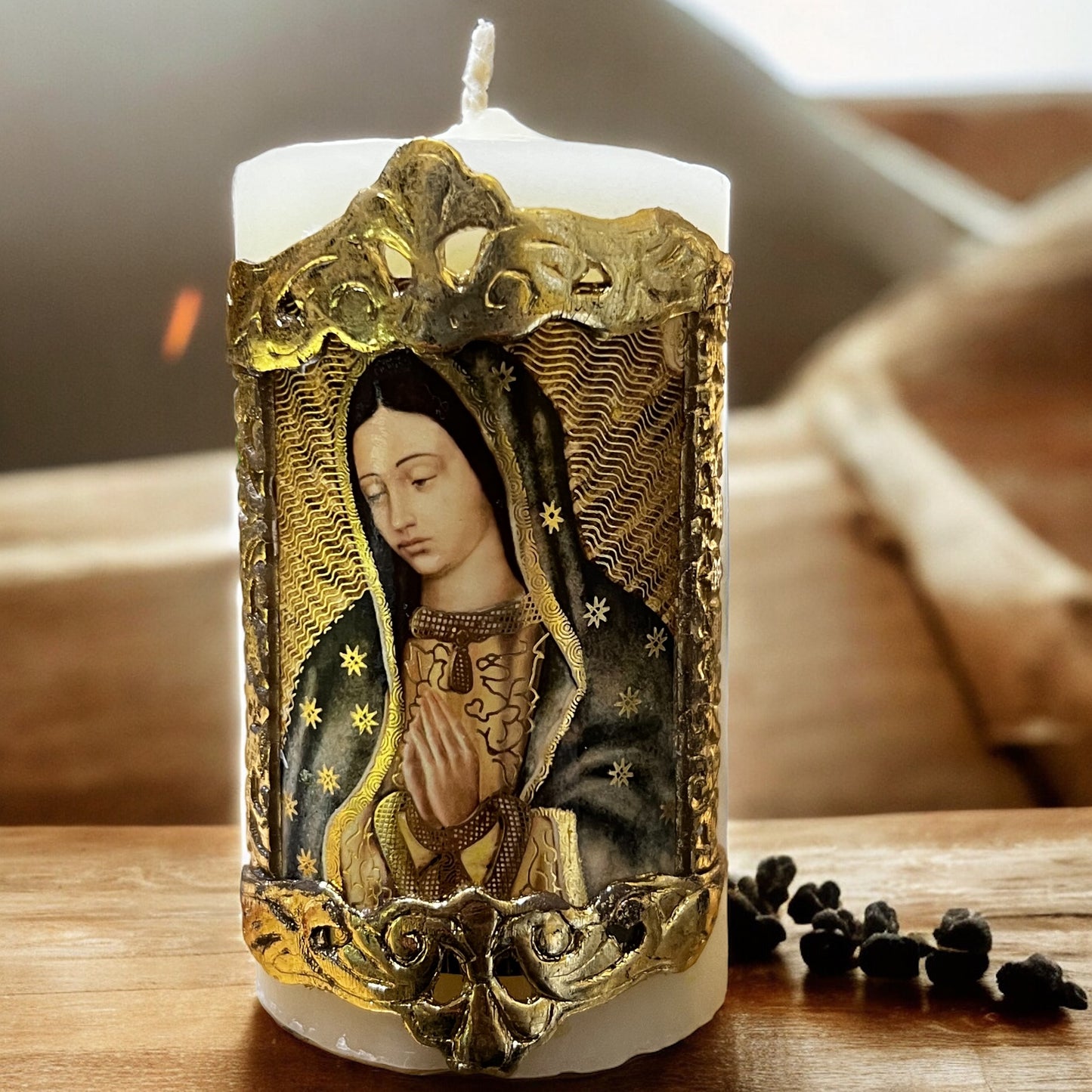 CIRIO CANDLE OUR LADY OF GUADALUPE (FULL) 2" X 3