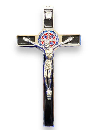 7.5" ST. BENEDICT CROSS ENAMEL