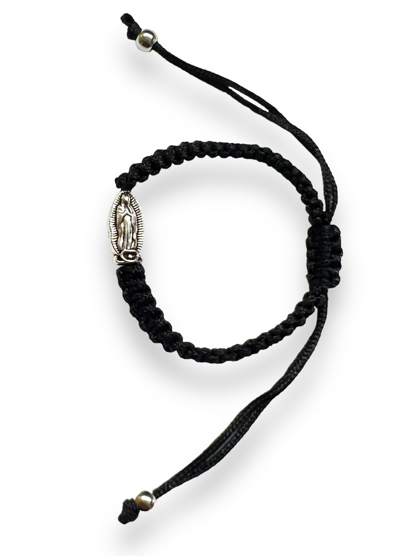 CHILDREN BRACELET: OUR LADY OF GUADALUPE BLACK THREADED