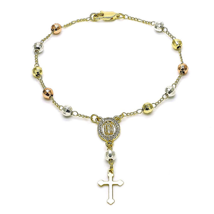 OUR LADY OF GUADALUPE TRICOLOR ROSARY BRACELET