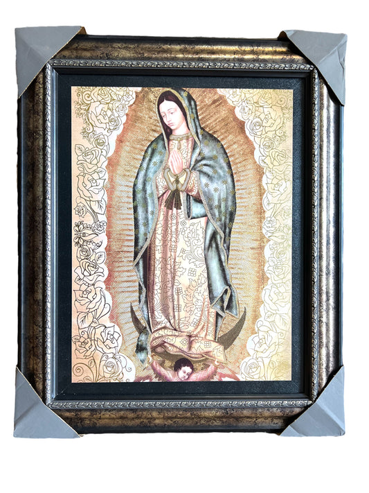 ELEGANT 22"x28" FRAMED PRINT -OUR LADY OF GUADALUPE