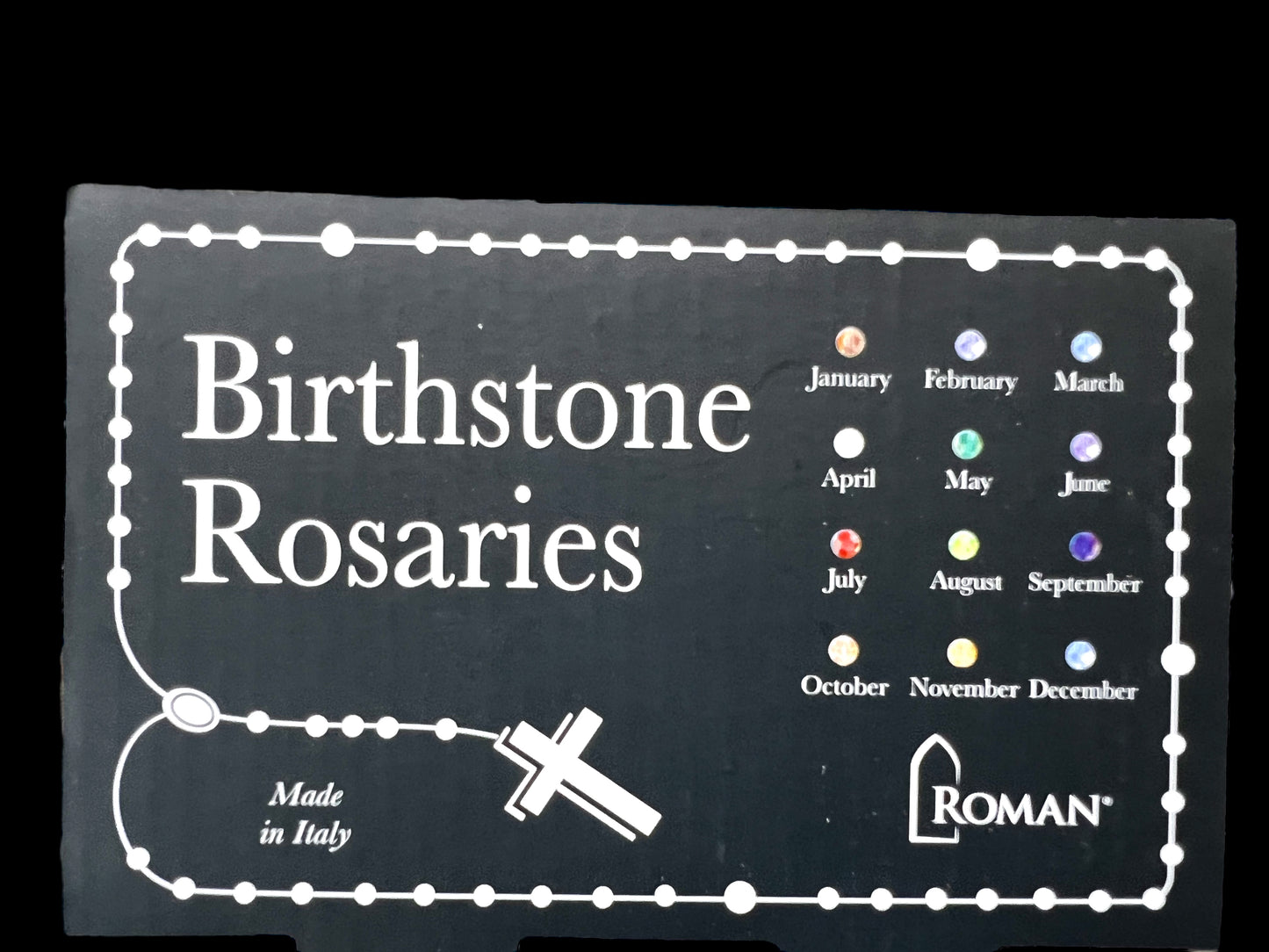 18.5"L BIRTHSTONE ROSARY