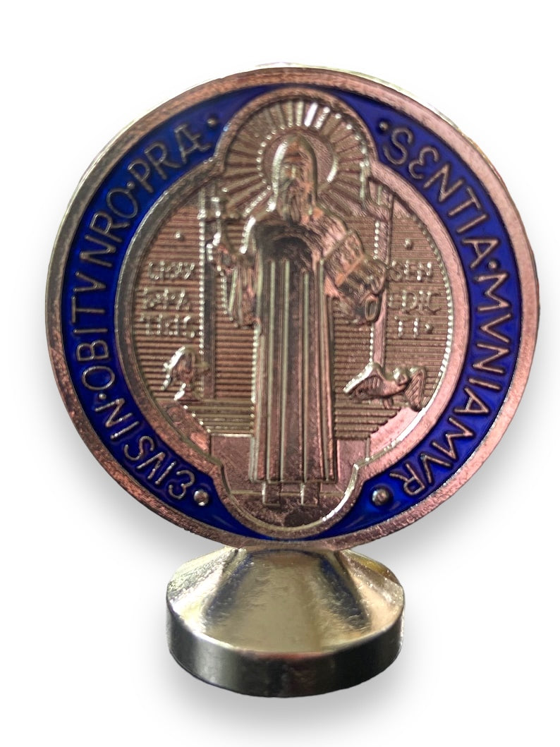 ST. BENEDICT MEDAL STAND -AUTO DEVOTIONAL