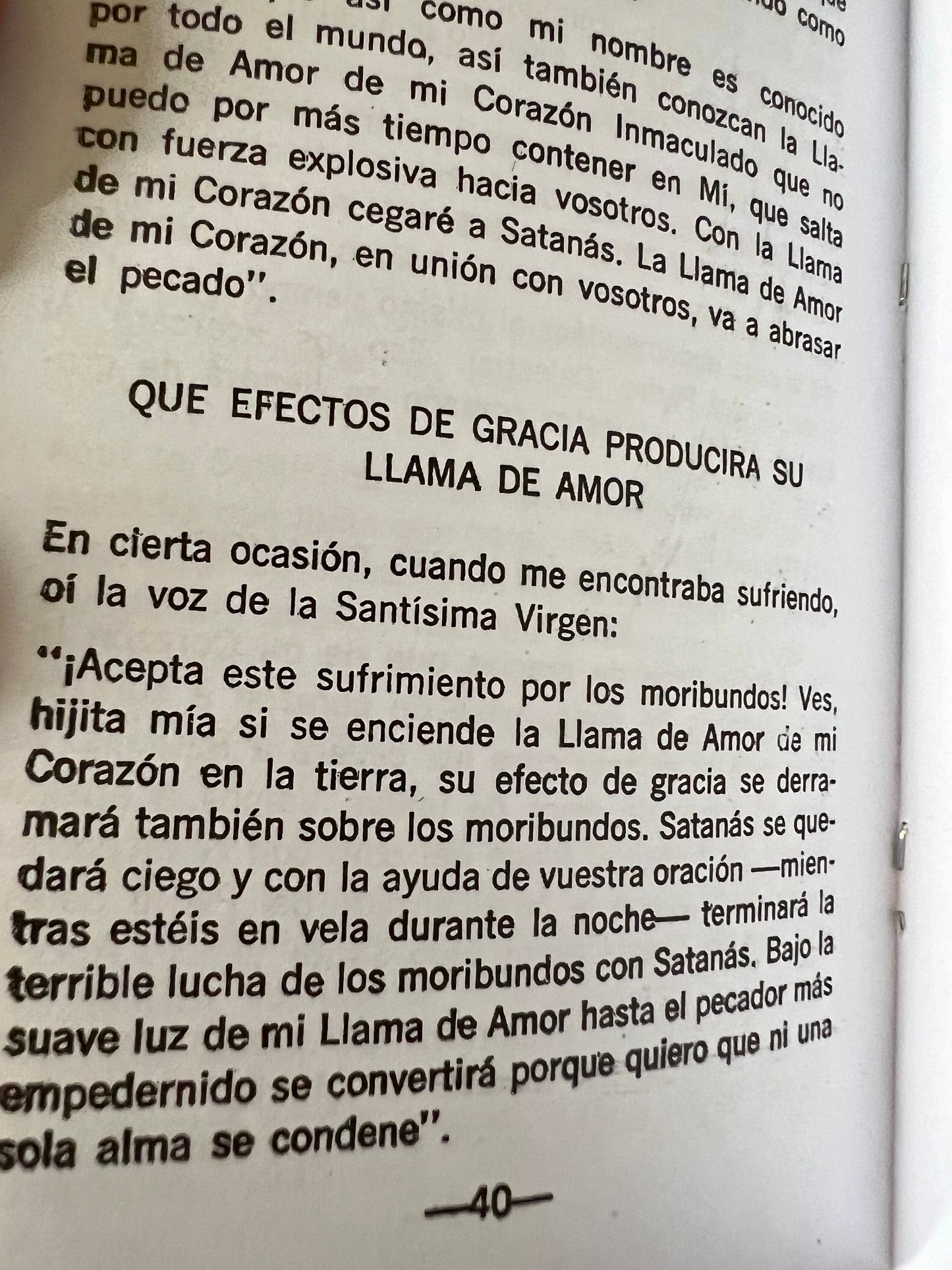 LLAMA DE AMOR: DEL CORAZON INMACULADO DE MARIA