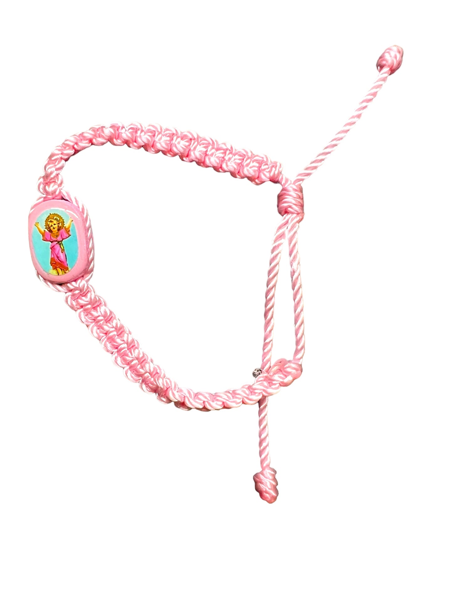 BRACELET: CHILDREN -DIVINO NIÑO -BABY PINK