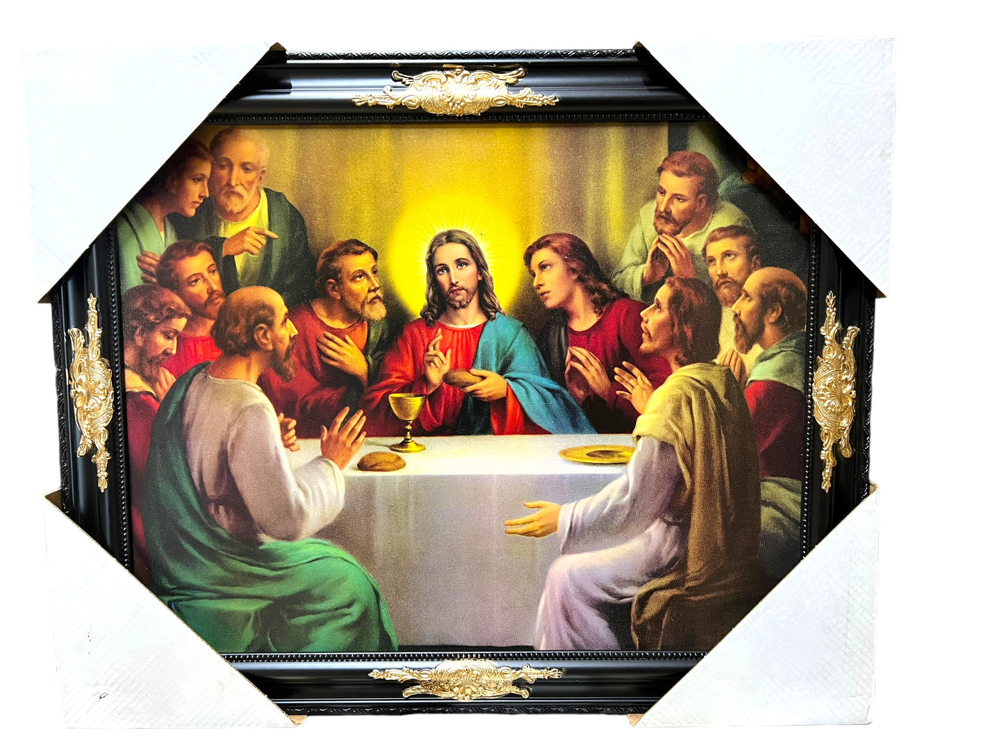 ELEGANT 22"x28" FRAMED PRINT -LAST SUPPER