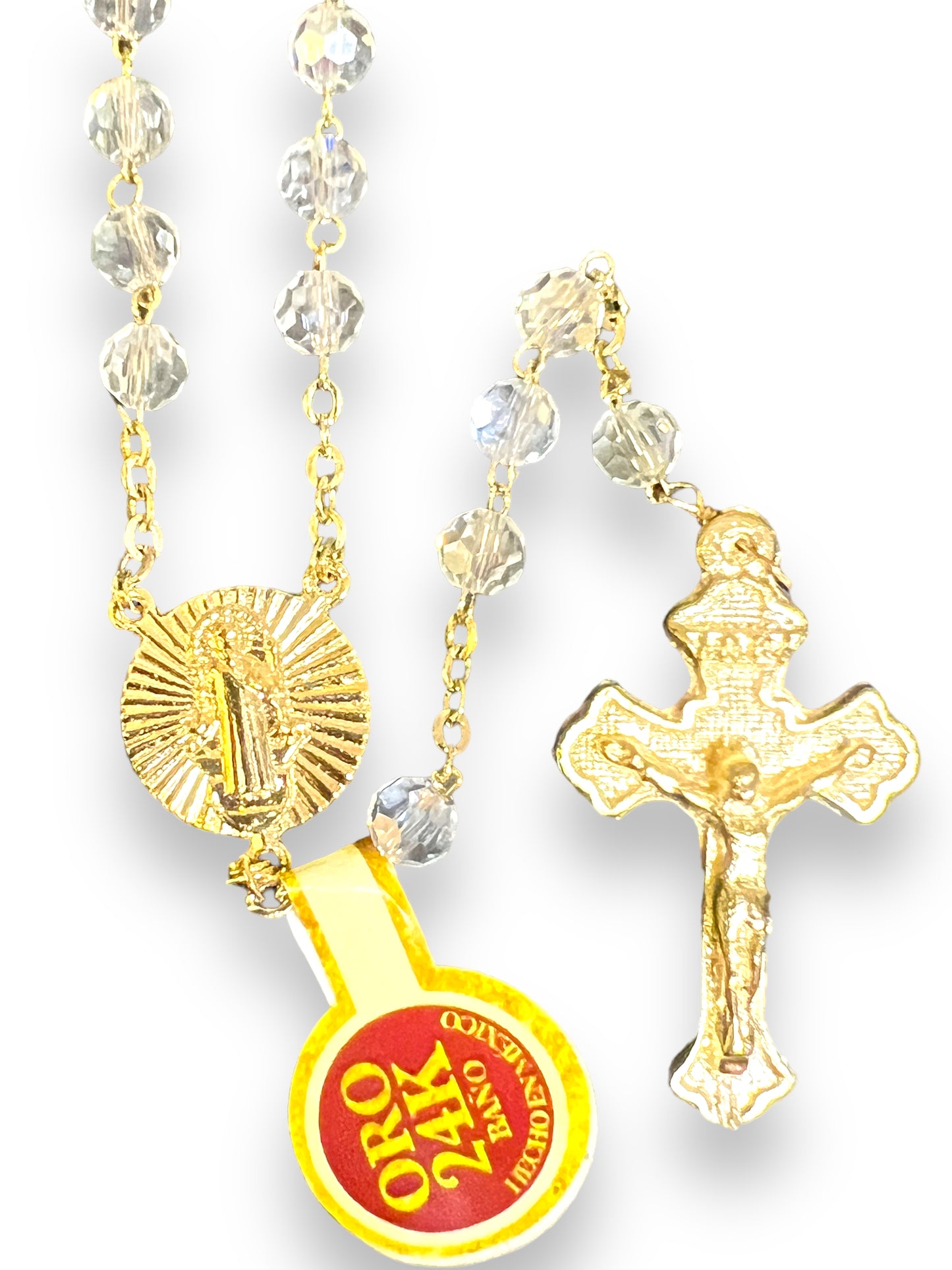 ST. BENEDICT GLASS BEADS ROSARY | ROSARIO DE VIDRIO DE SAN BENITO