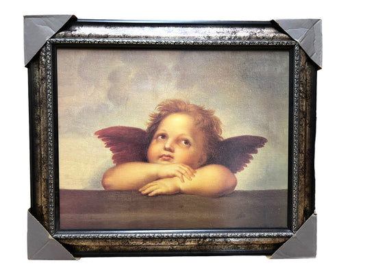 ELEGANT 22"x28" FRAMED PRINT -RAPHAEL'S CHERUB