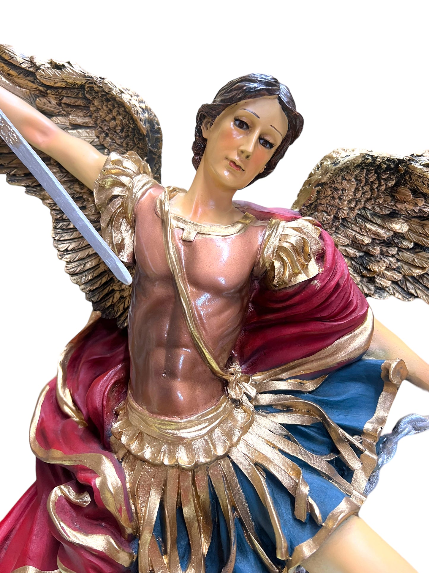 SAN MIGUEL ARCANGEL ST MICHAEL STATUE 24"