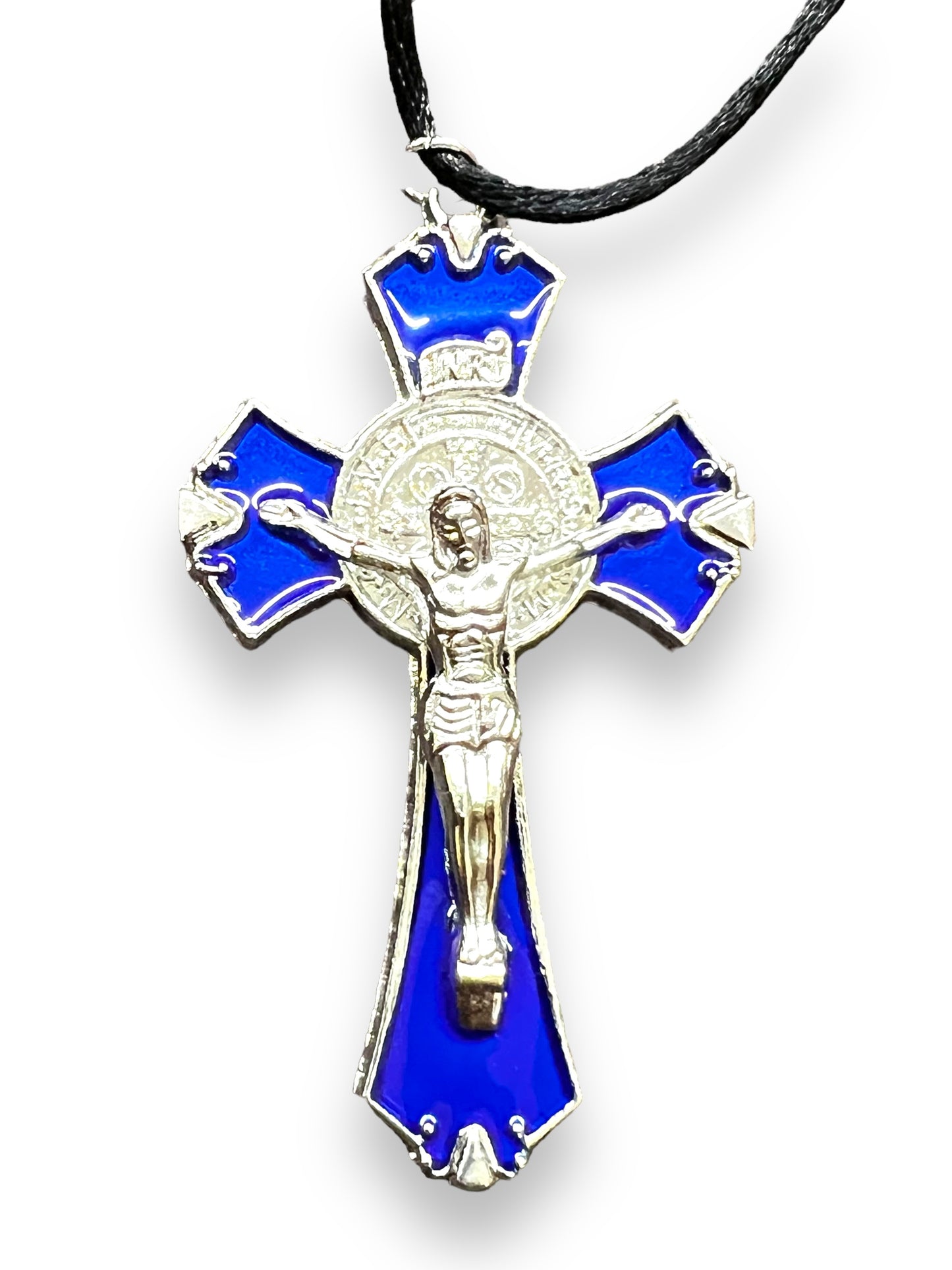 3" ST. BENEDICT METAL ENAMELED CROSS | CRUZ ESMALTADA DE SAN BENITO 3"