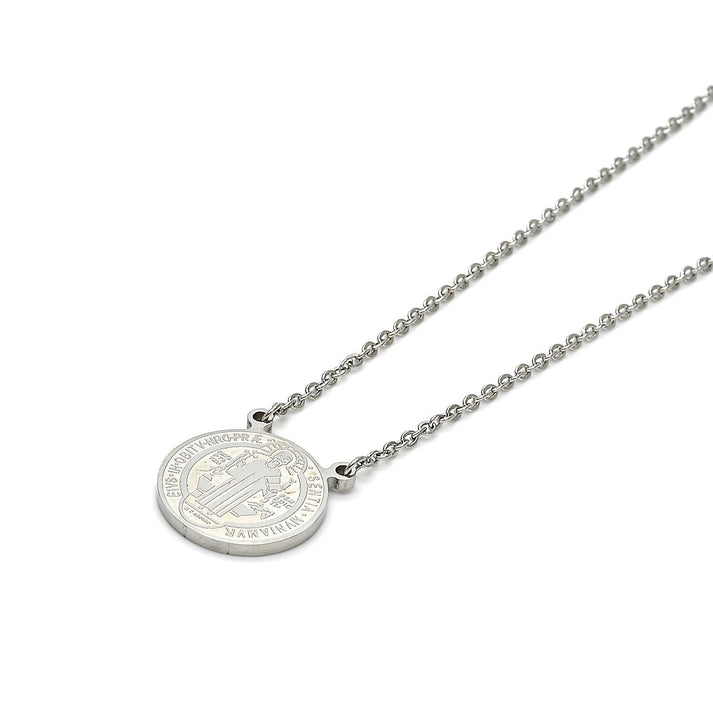 STAINLESS STEEL ST. BENEDICT MEDAL WITH CHAIN