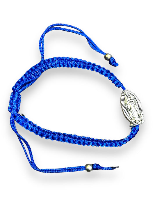 BRACELET: OUR LADY OF GUADALUPE BLUE THREADED