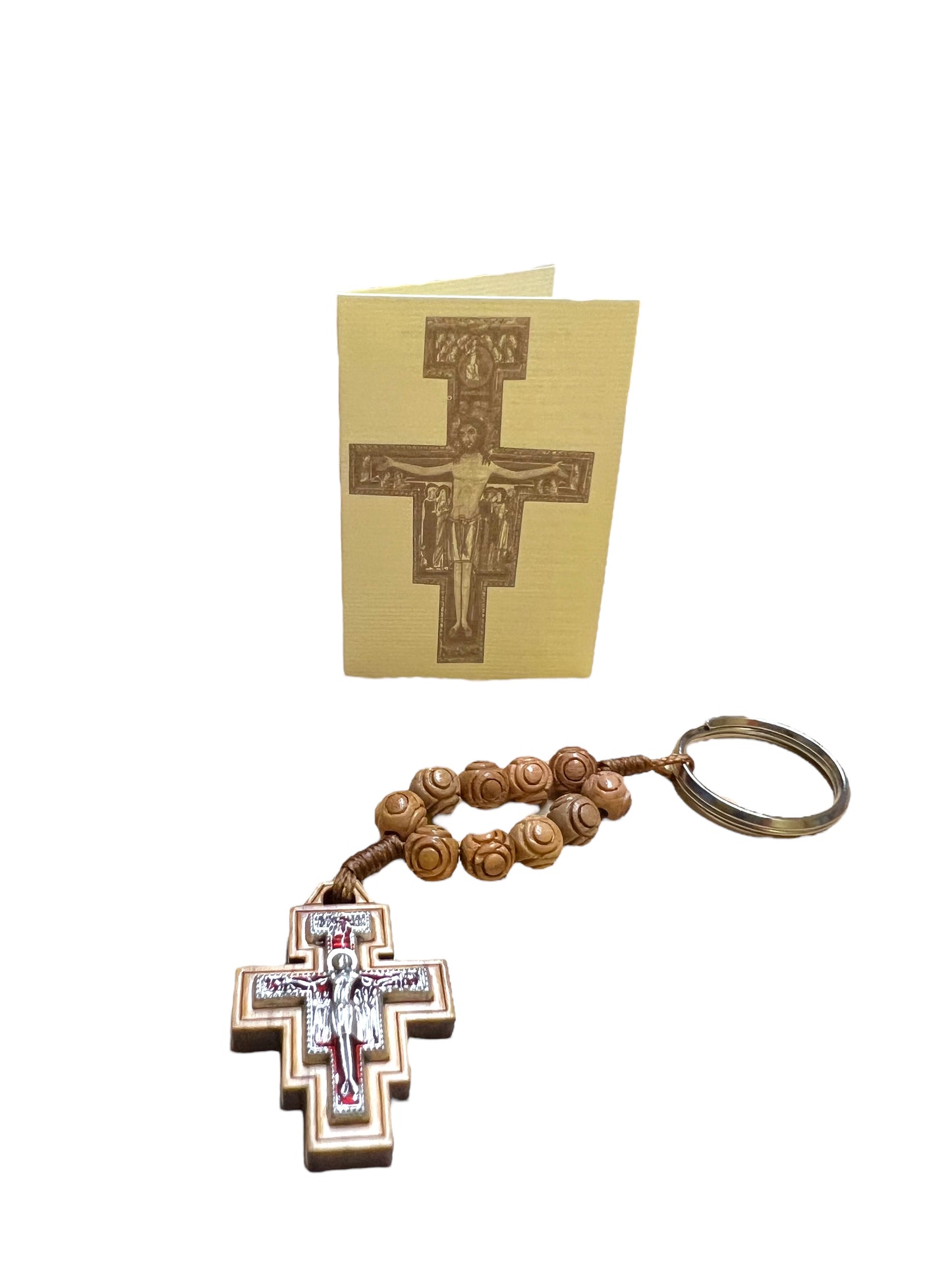 DAMIANO CROSS DECADE KEYRING