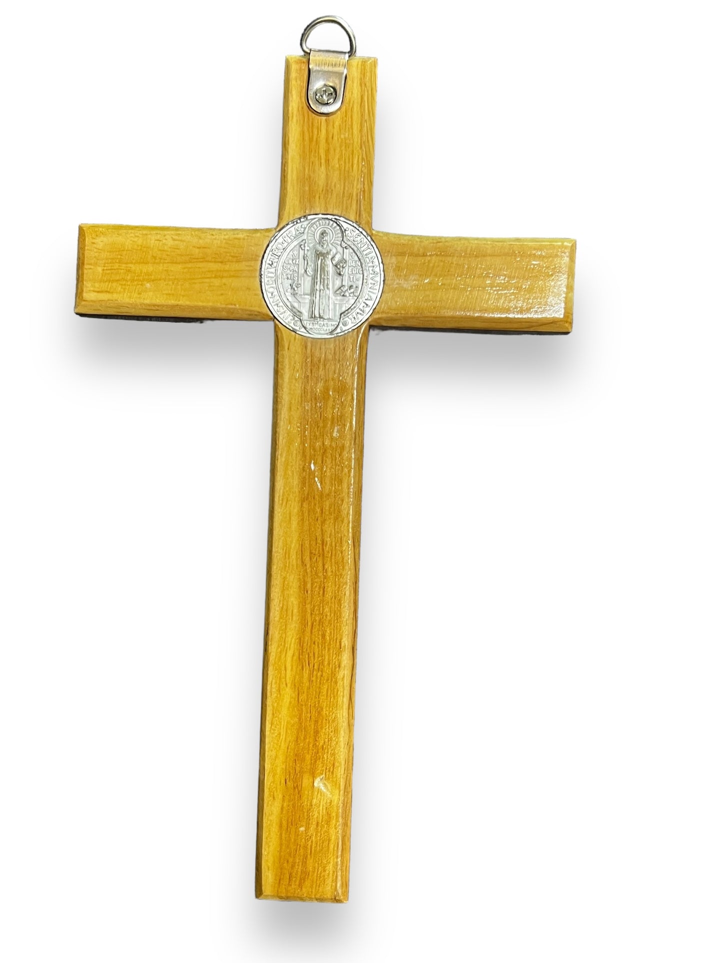 8.5" NATURAL WOOD ST. BENEDICT CRUCIFIX