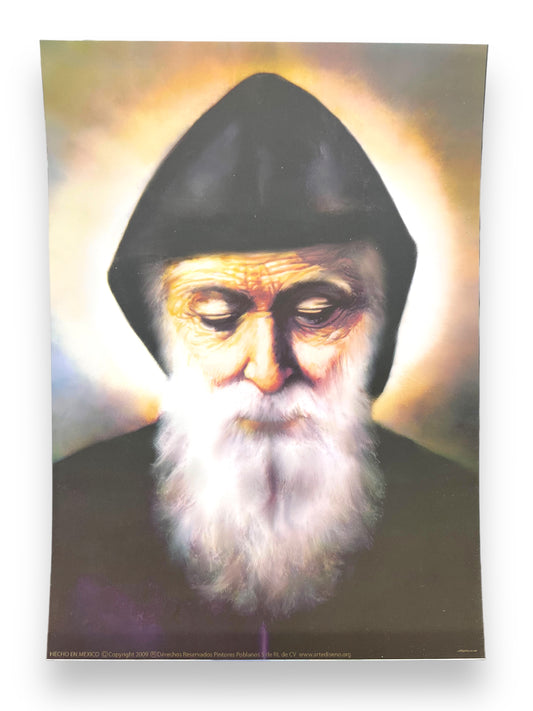 LARGE POSTCARD 8"X6": ST. CHARBEL MAKHLOUF