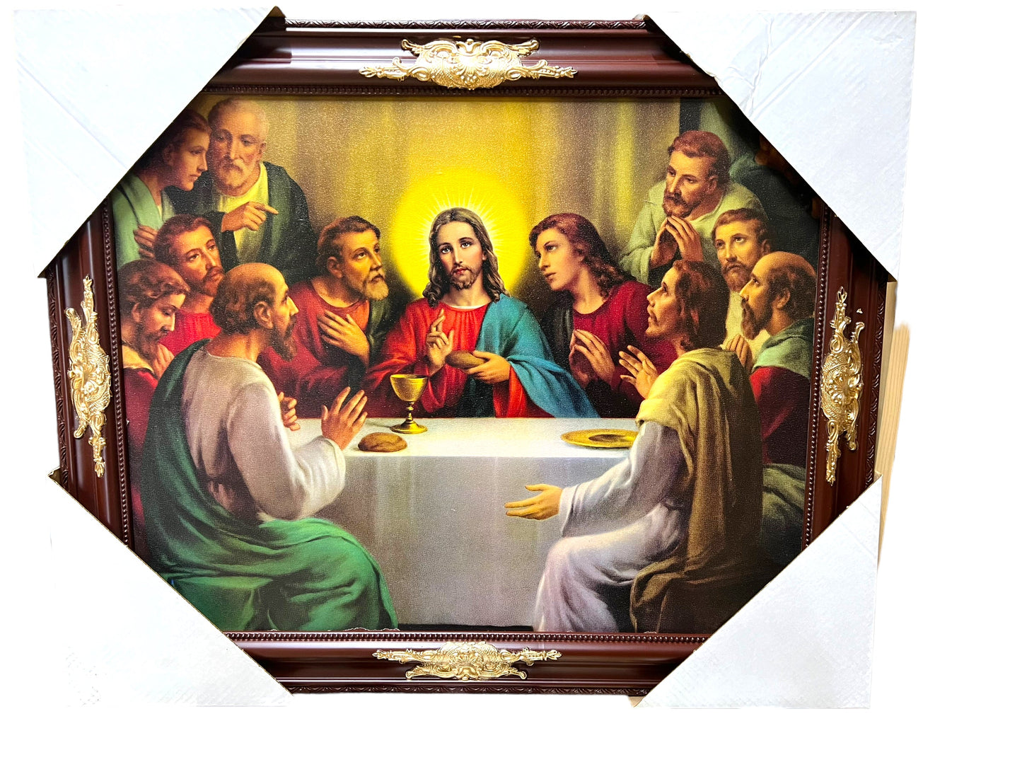 ELEGANT 22"x28" FRAMED PRINT -LAST SUPPER