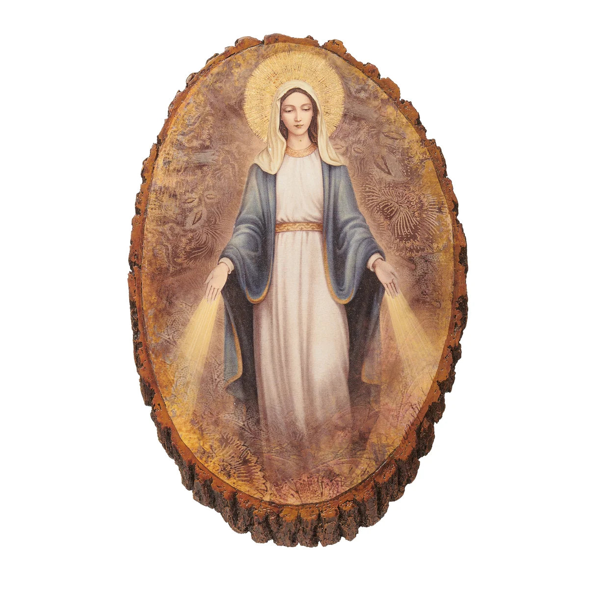 Our Lady Of Grace Wood Plaque