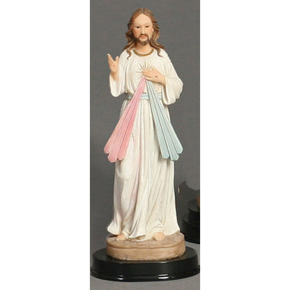 5" DIVINE MERCY STATUE ON WOODEN BASE