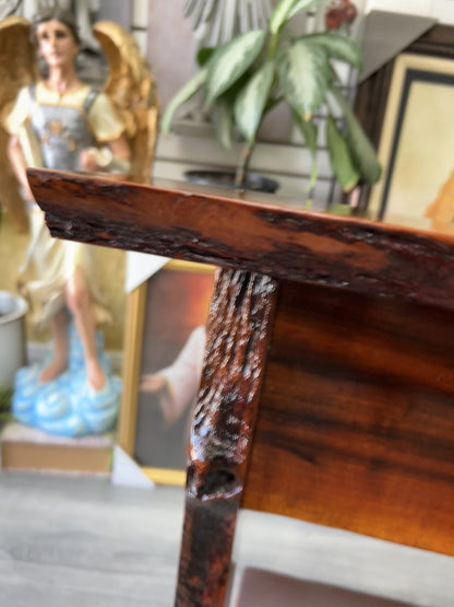 African Rosewood Rustic Kneeler